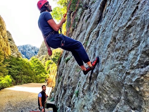 Rock climbing in NP Paklenica